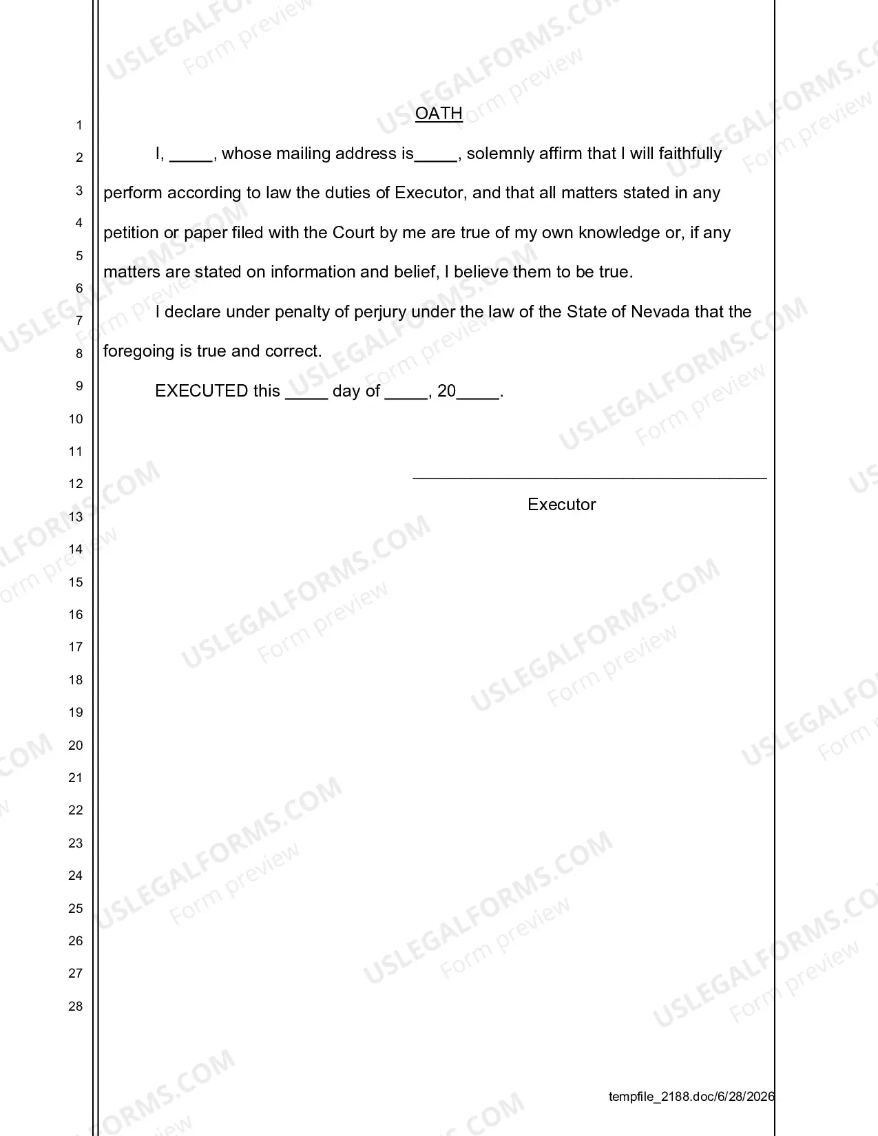 Preview Letters Testamentary