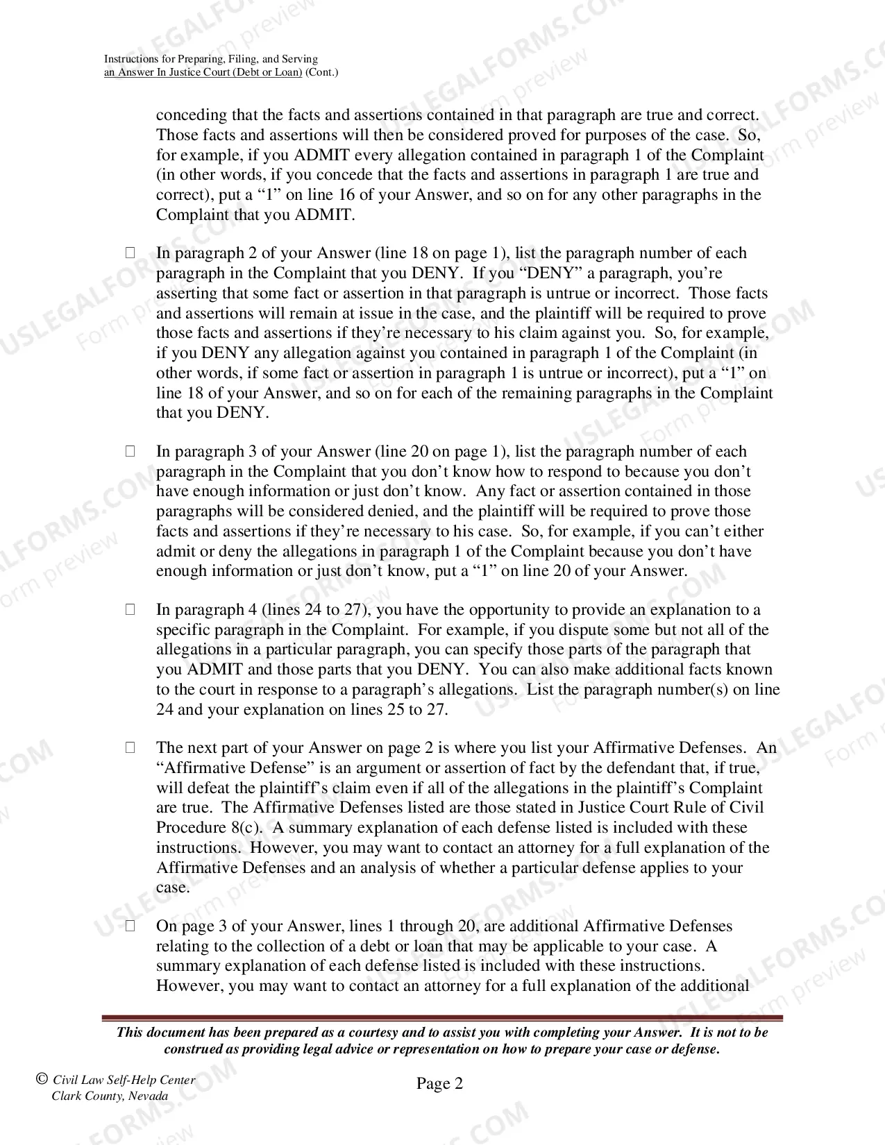 Preview Answer - Debt or Loan - Instructions