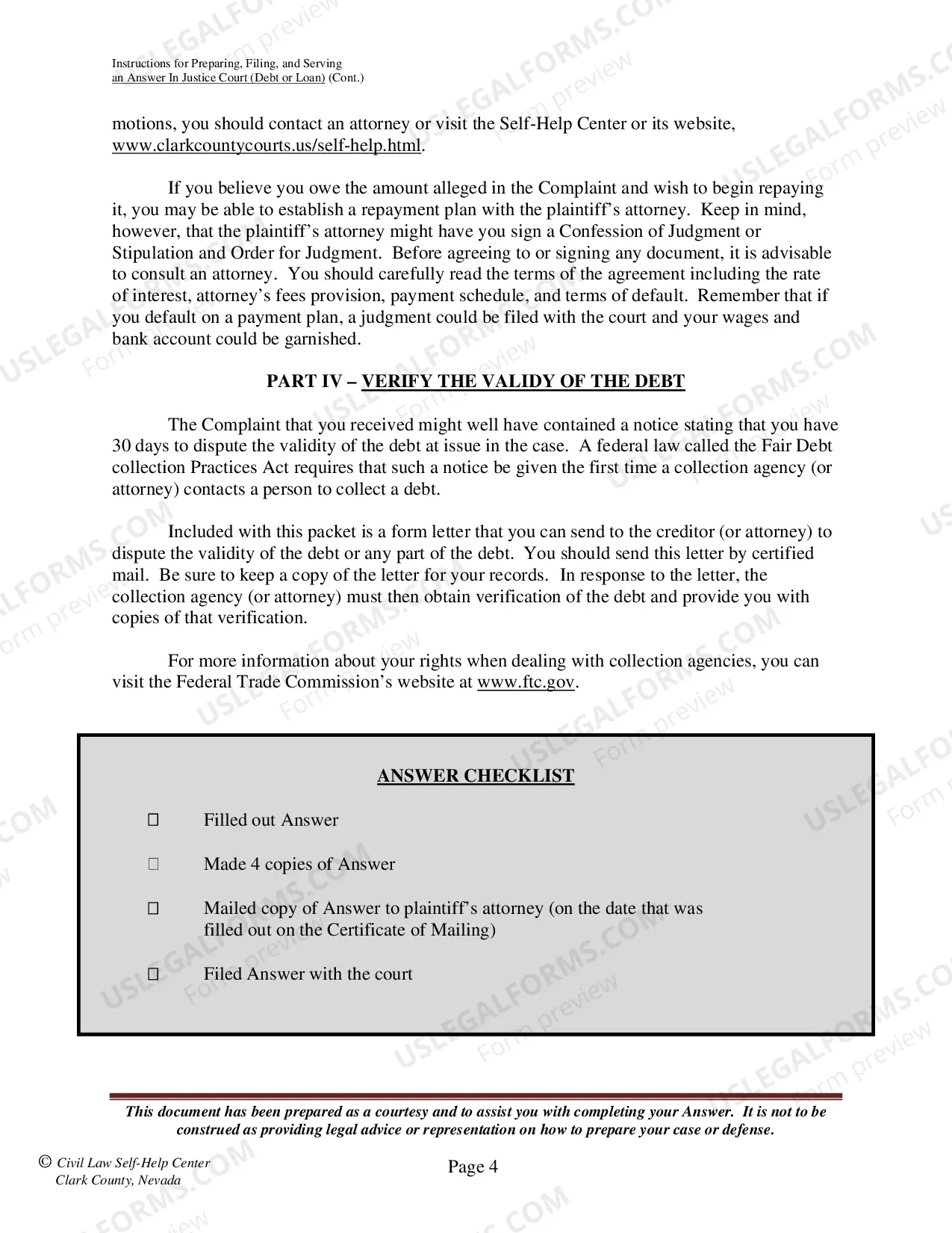 Preview Answer - Debt or Loan - Instructions