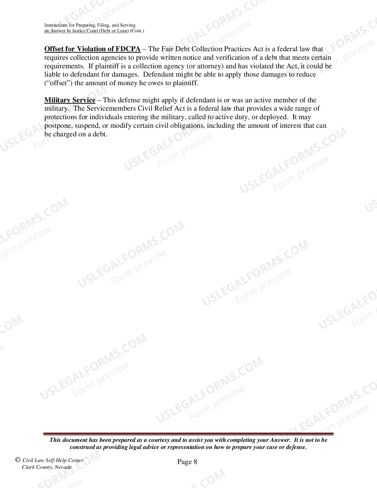 Preview Answer - Debt or Loan - Instructions