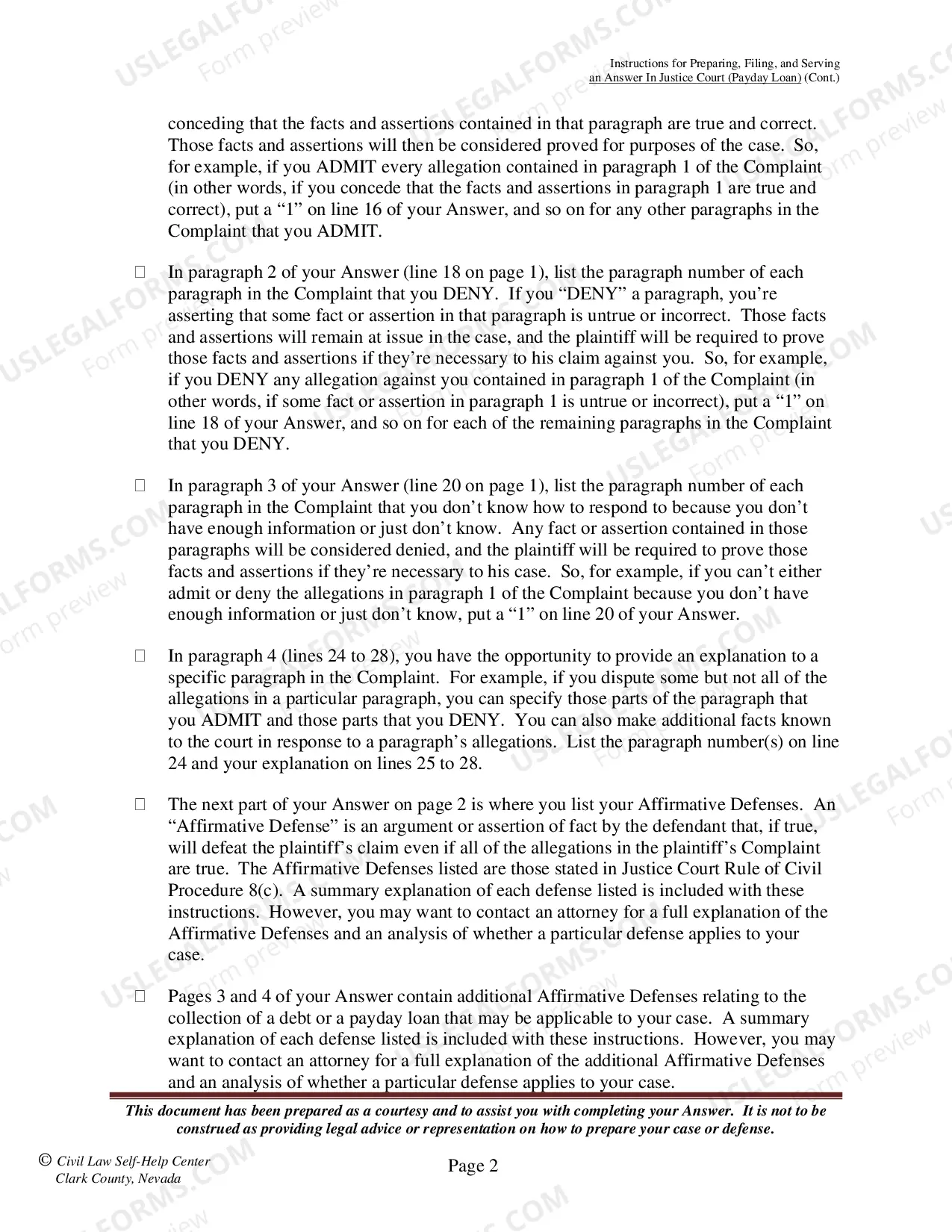 Preview Answer - Payday Loan - Instructions