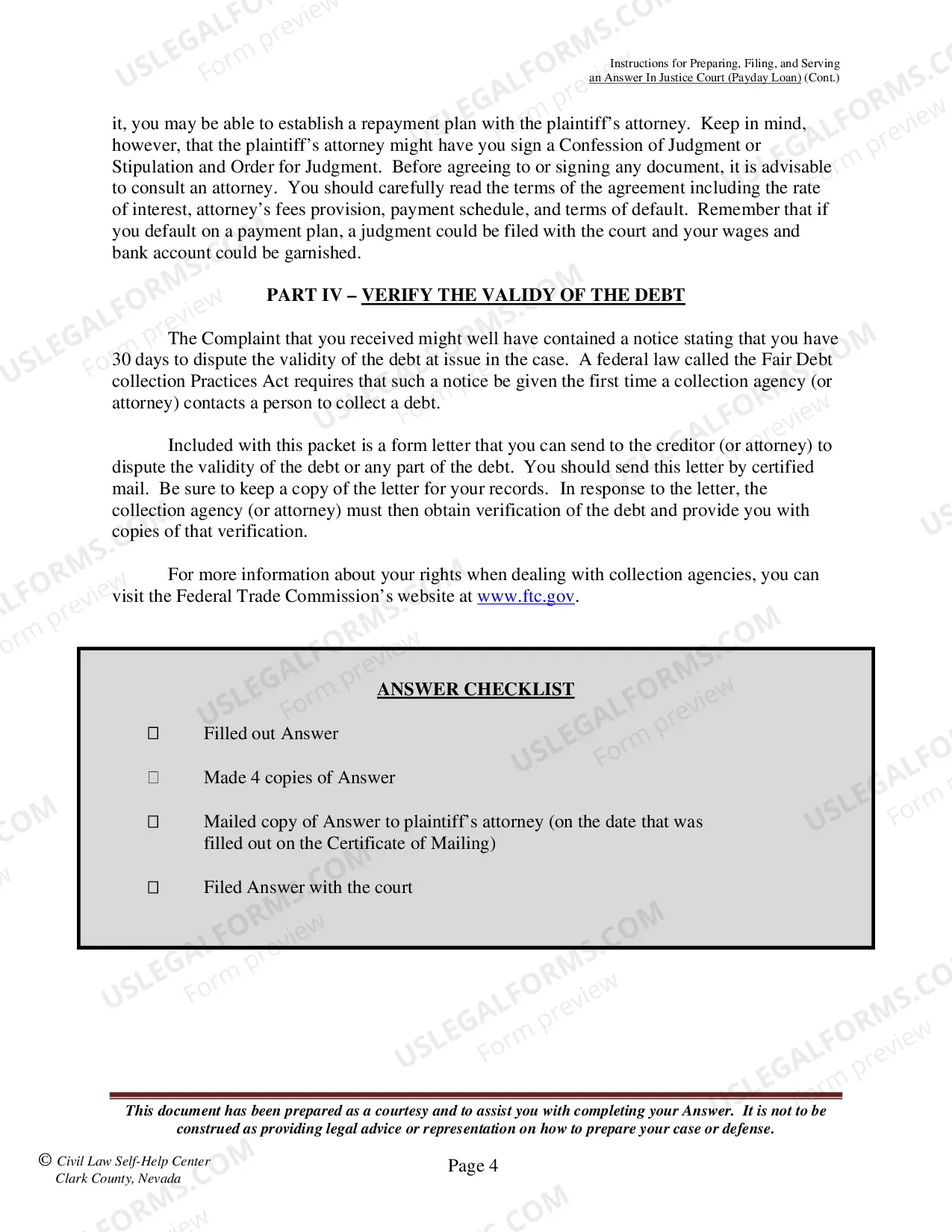 Preview Answer - Payday Loan - Instructions