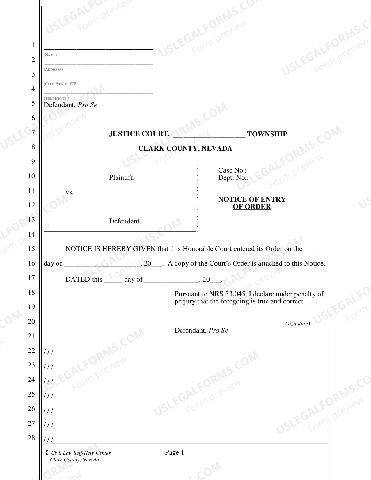 Preview Order Regarding Claim of Exemption from Execution - Fillable Form