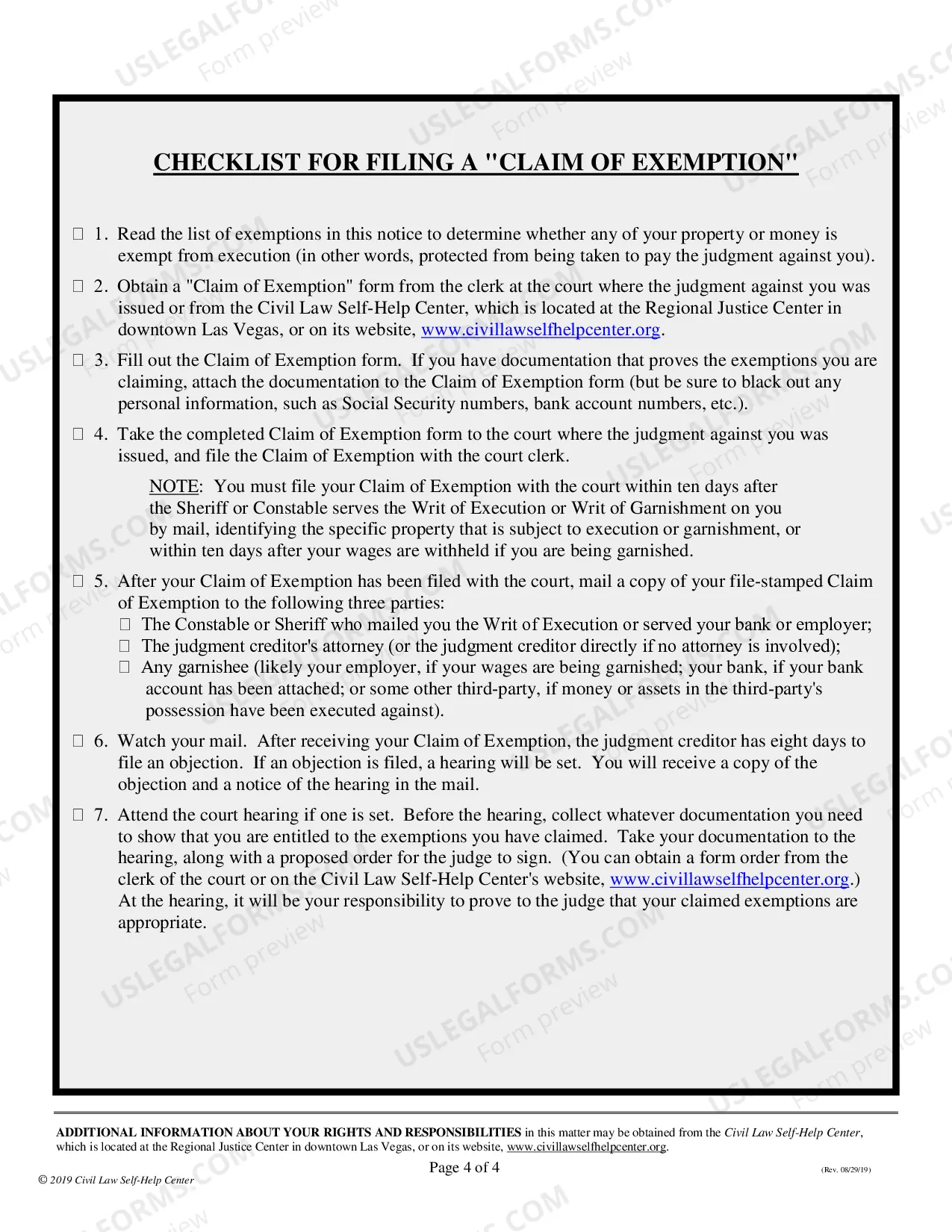 Preview Notice of Execution After Judgment