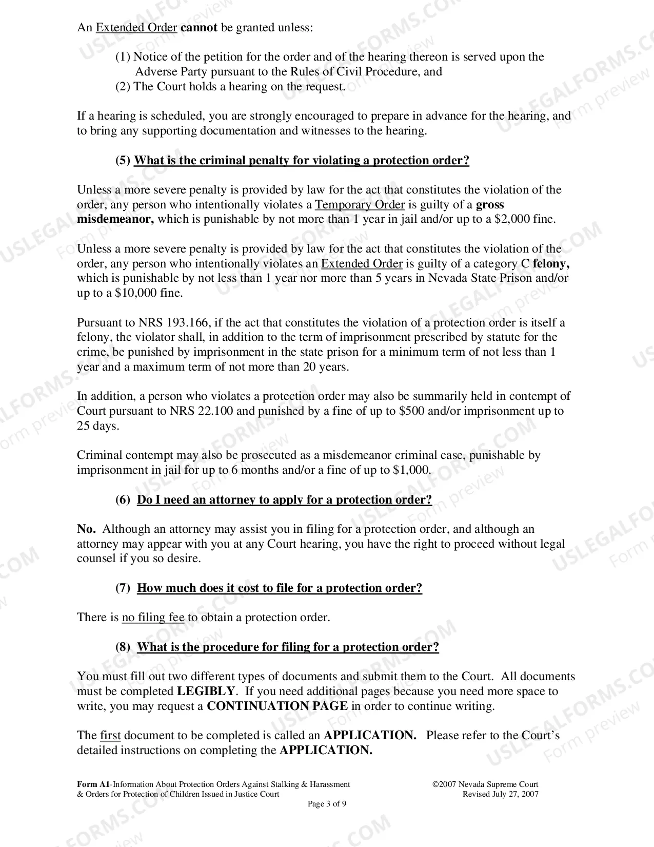 Preview Information Packet - Reference