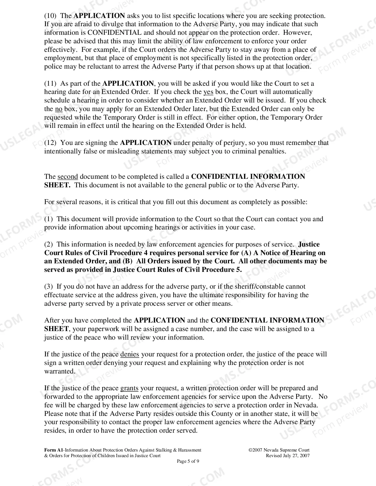 Preview Information Packet - Reference