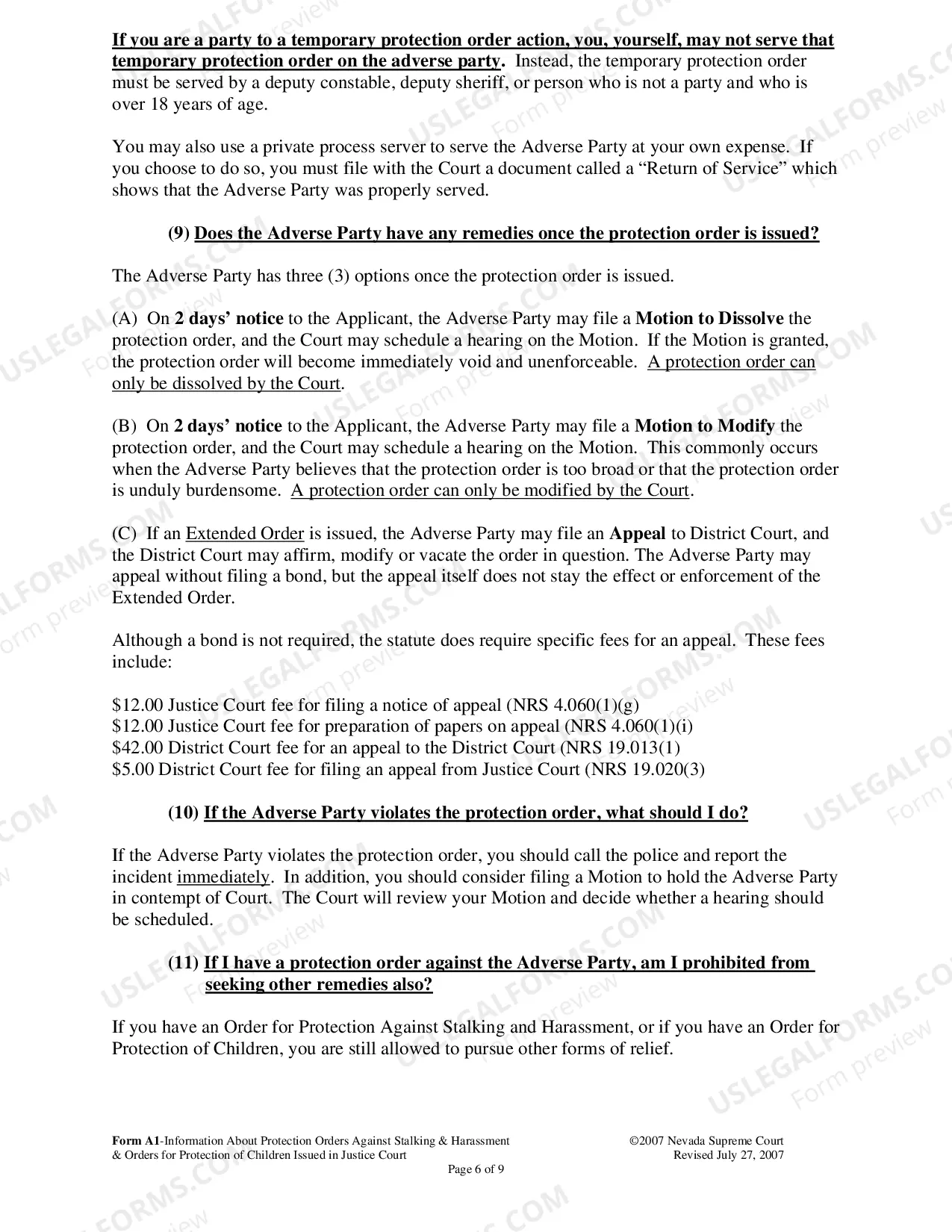Preview Information Packet - Reference