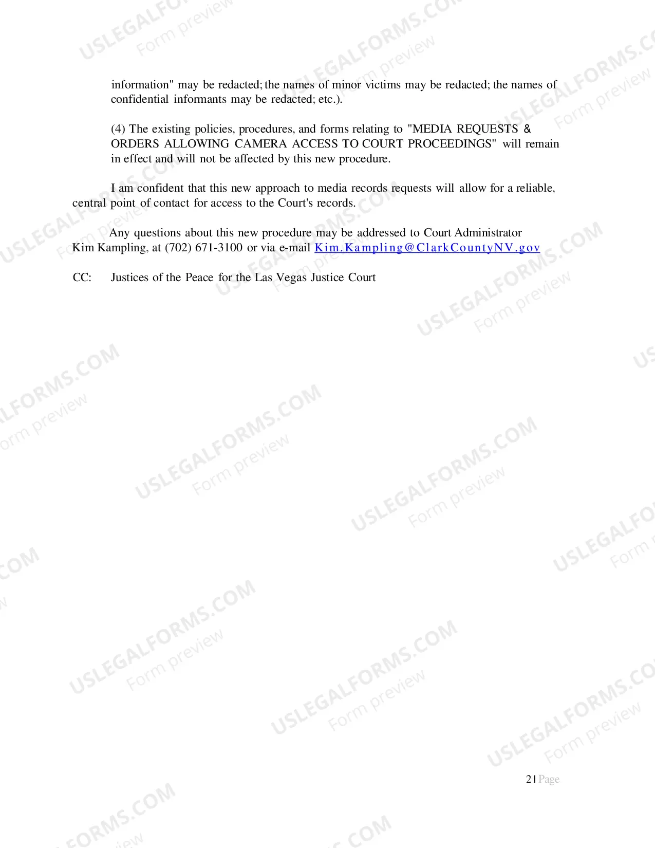 Preview Media Request And Order Allowing Camera Access To Court Proceedings