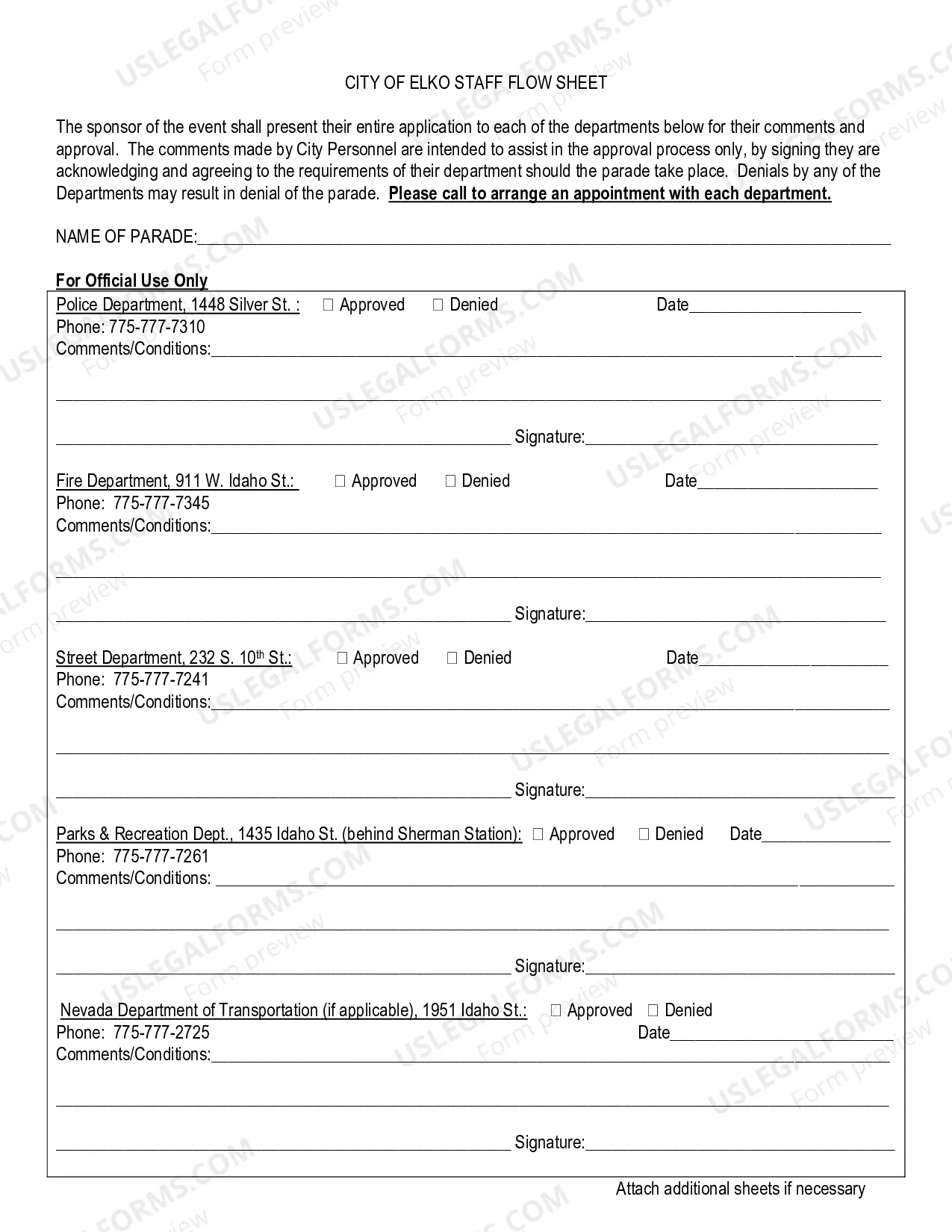 Preview PARADE PERMIT APPLICATION PACKAGE