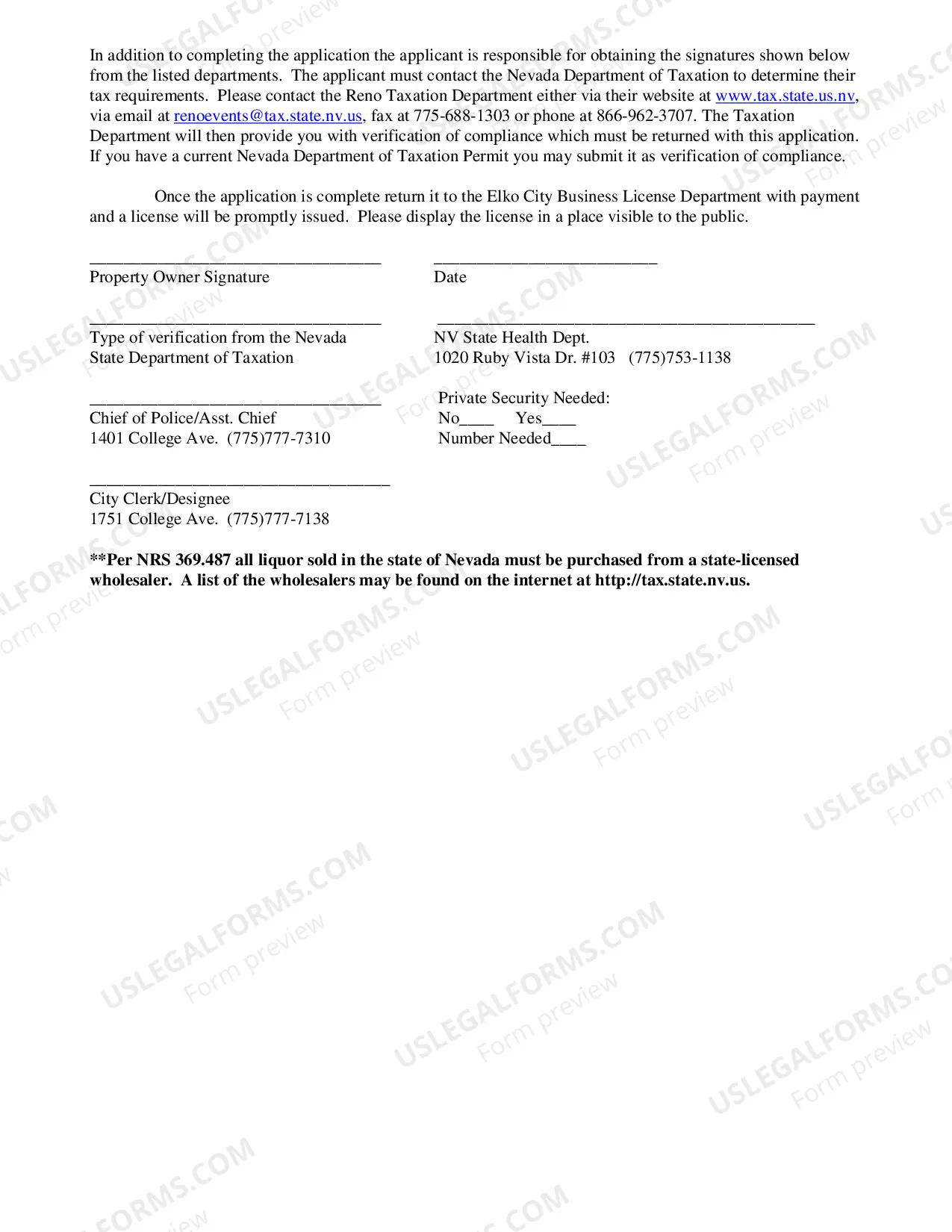 Preview SPECIAL EVENT LICENSE ON CITY SIDEWALK APPLICATION