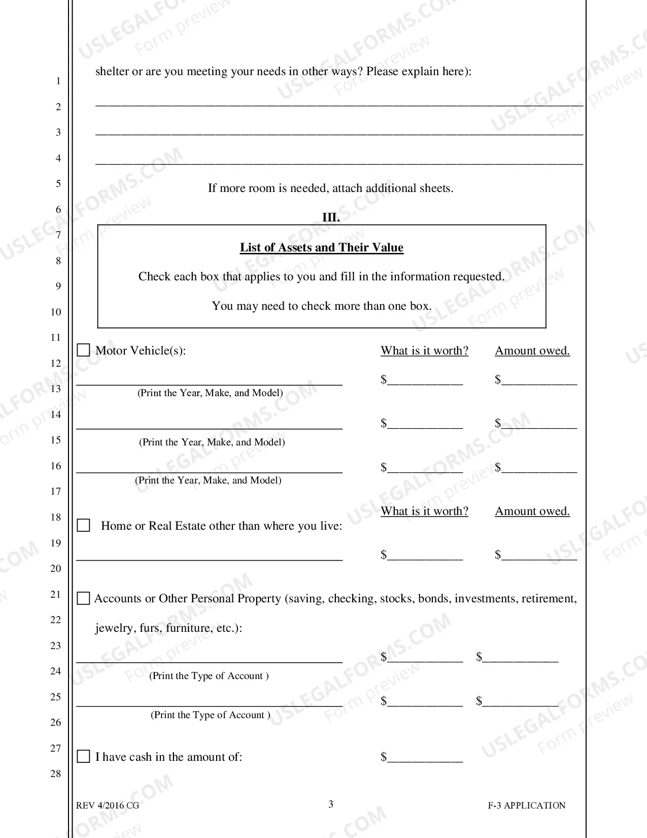 Preview Application For Appointment of Counsel