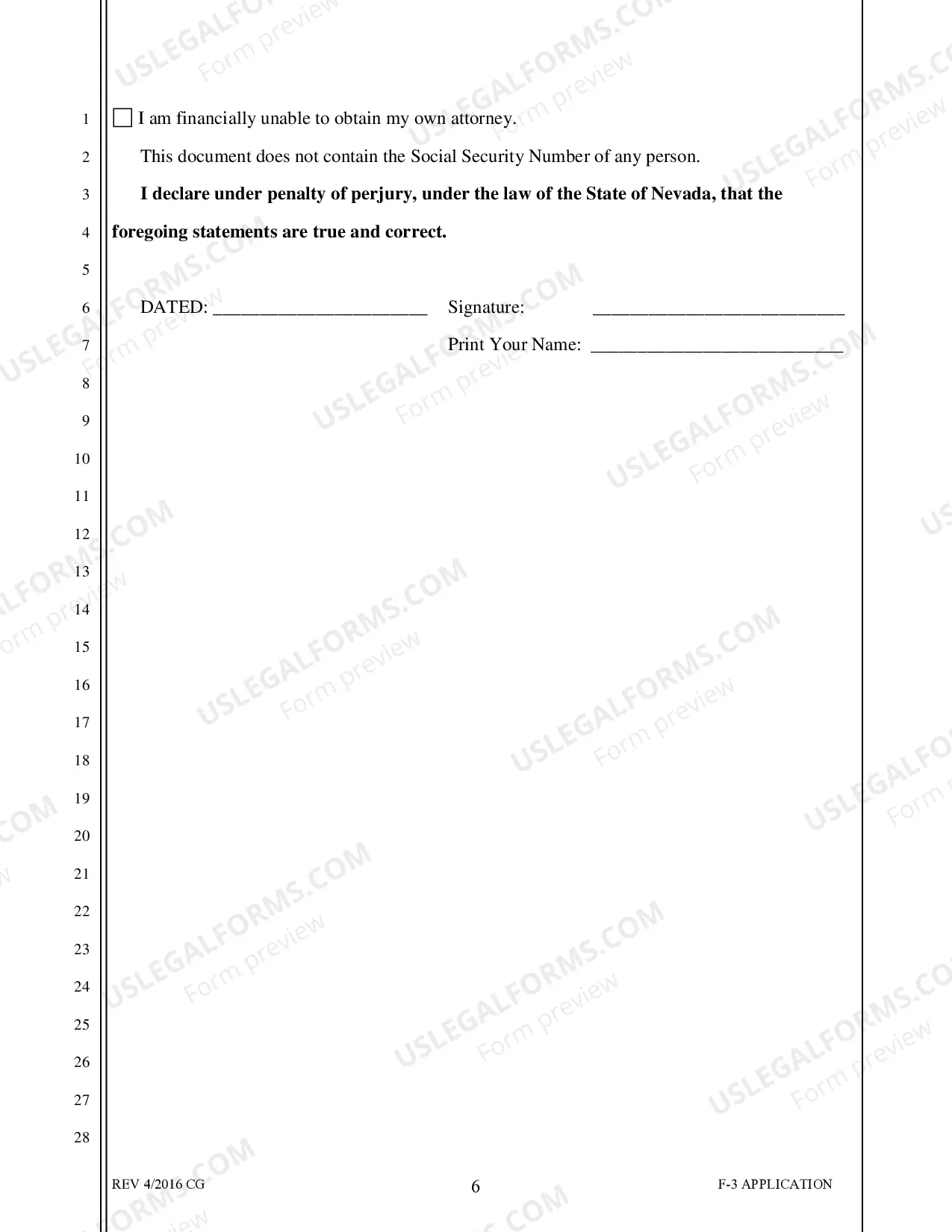 Preview Application For Appointment of Counsel