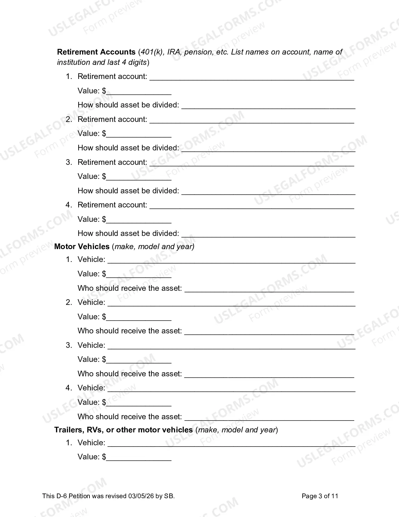 Preview Complaint For Divorce (No Children)