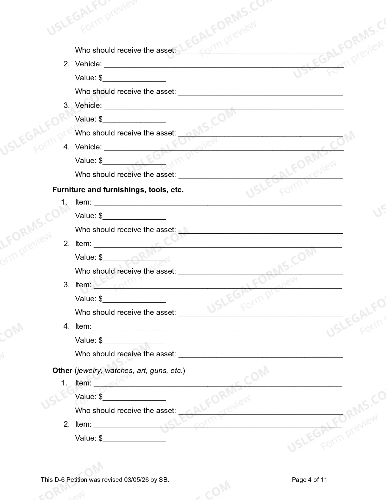Preview Complaint For Divorce (No Children)