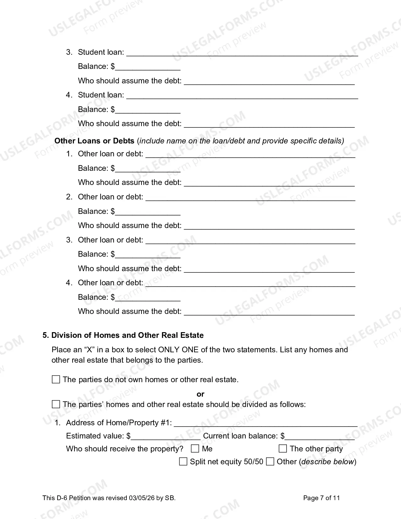 Preview Complaint For Divorce (No Children)