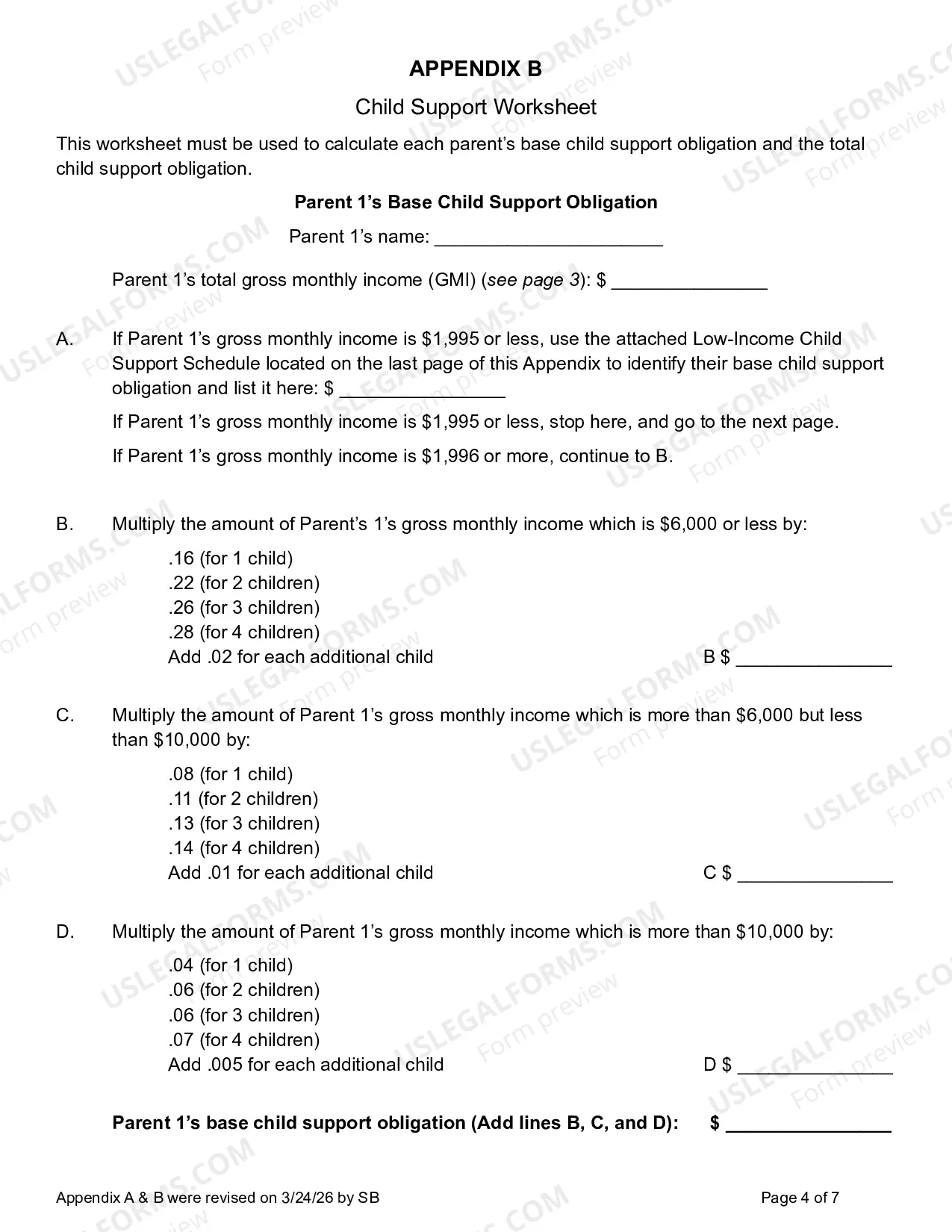Preview Motion For Review And Modification of Child Support