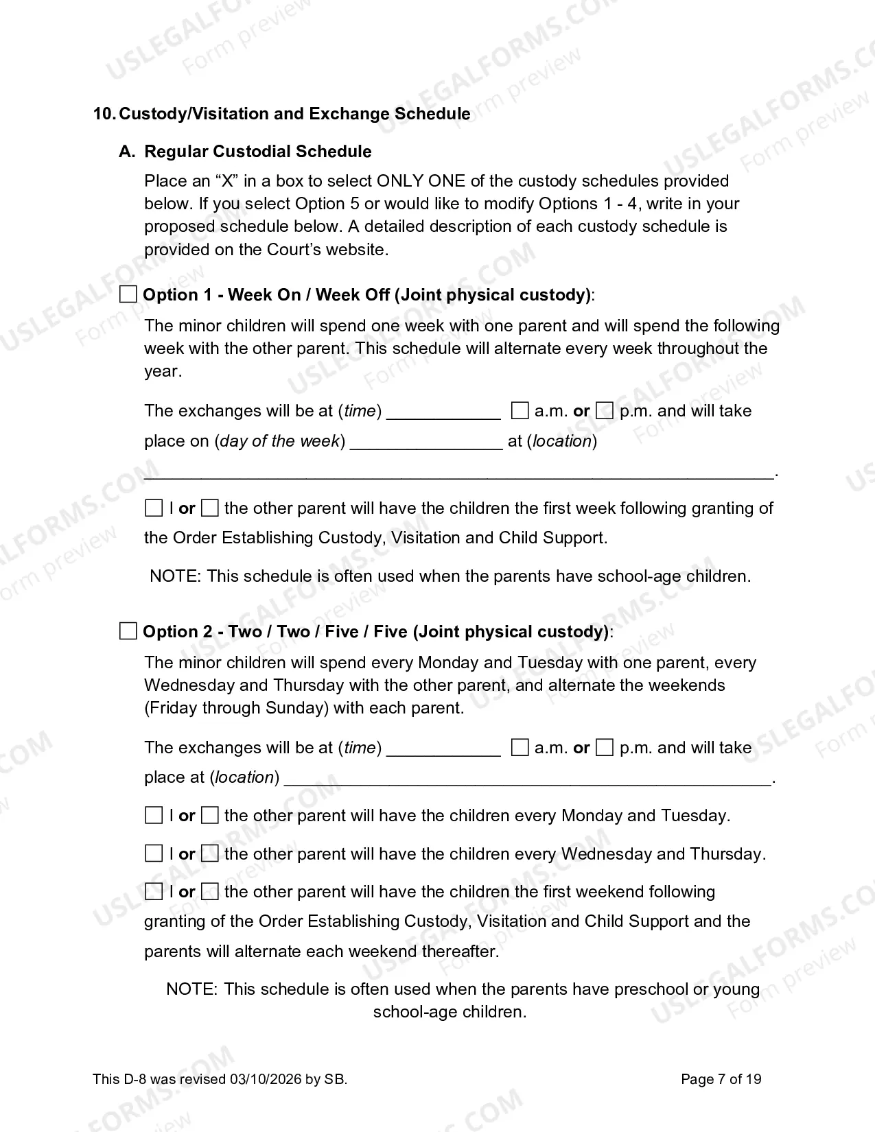 Preview Petition To Establish Visitation