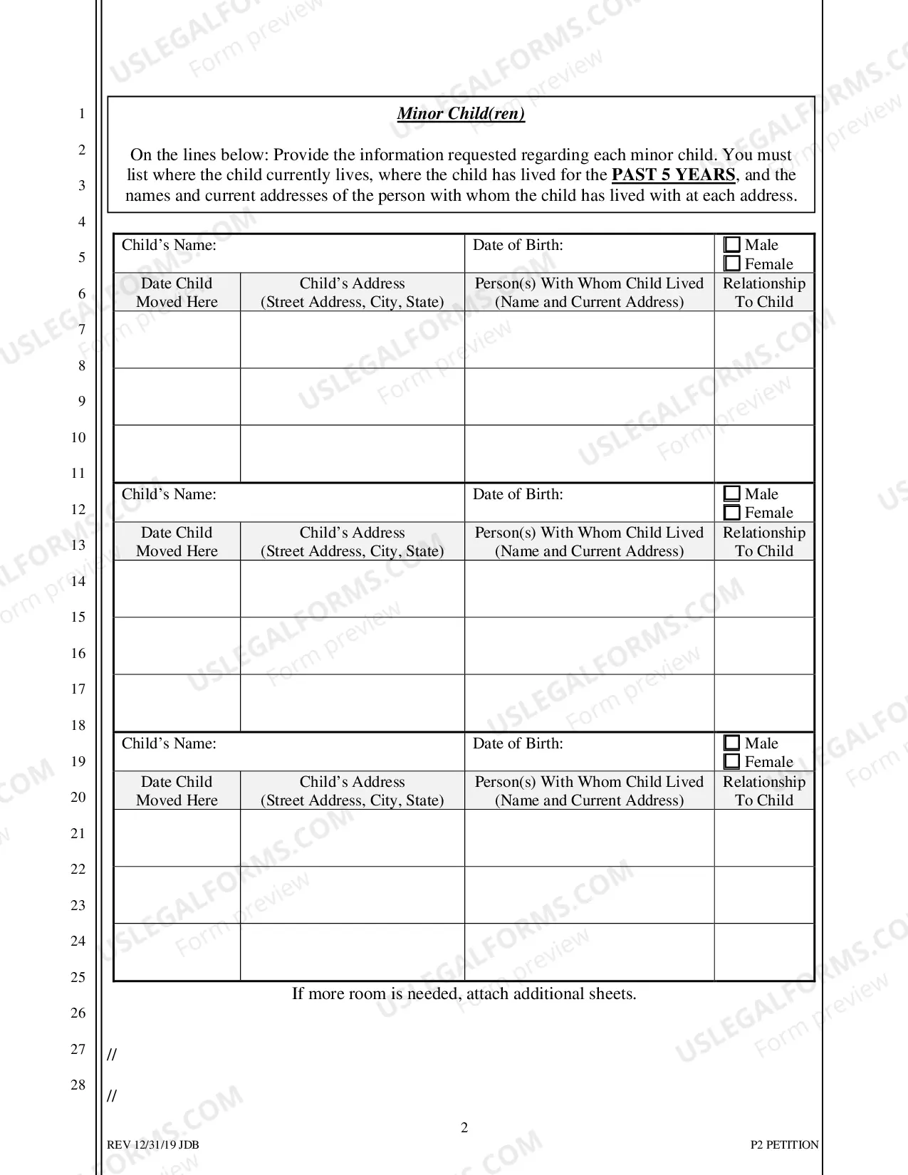 Preview P-2 Petition to Register a Custody Order