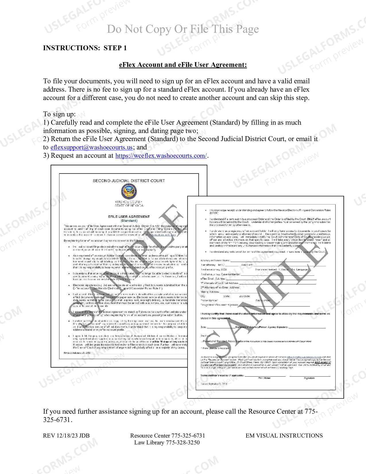 Preview Emancipation Packet for Washoe County Nevada
