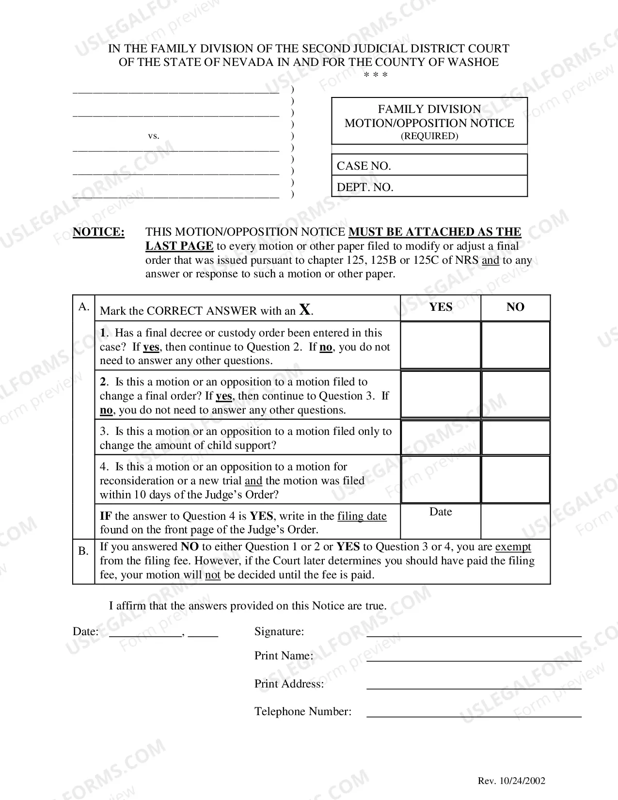 Preview E-2 - Ex Parte Motion for General Use