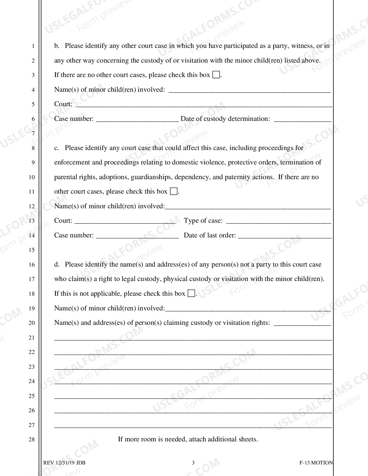 Preview F-13 TPO Motion (Adverse Party)
