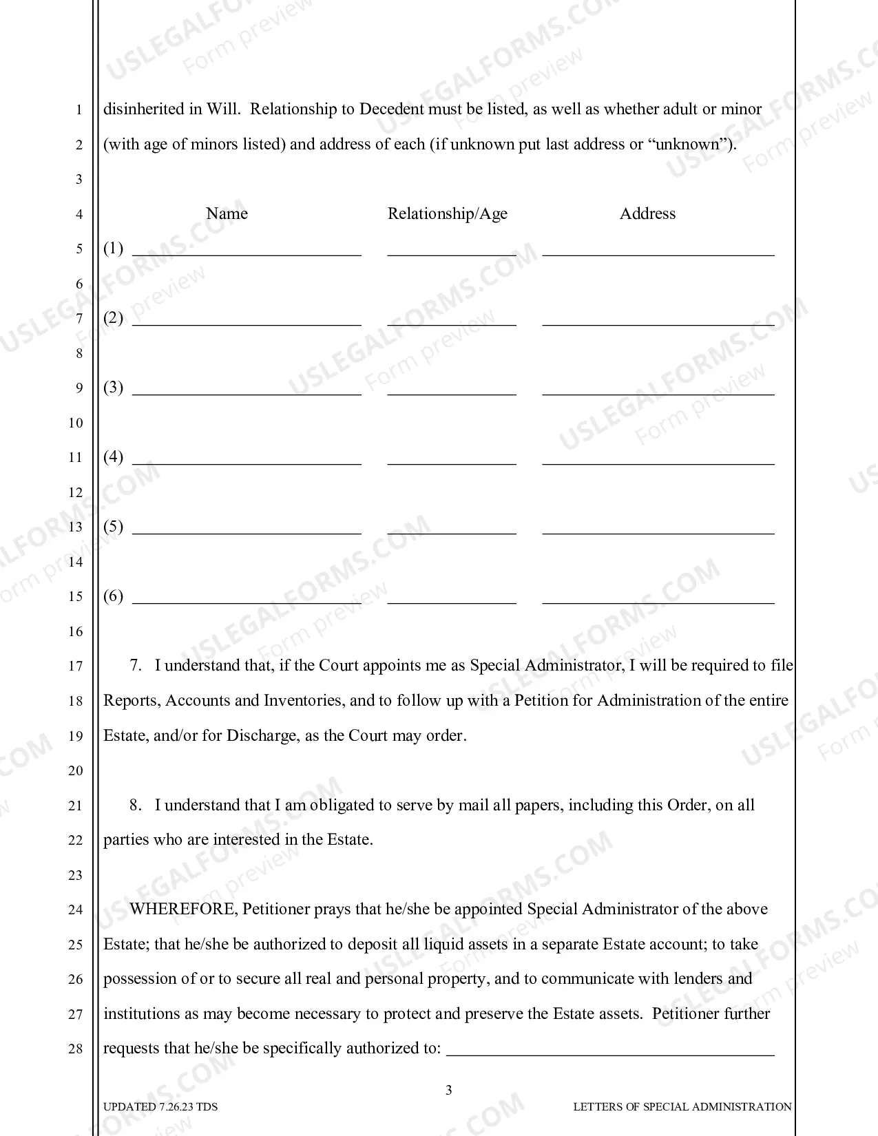 Preview PR-4 Petition for Letters of Special Administration