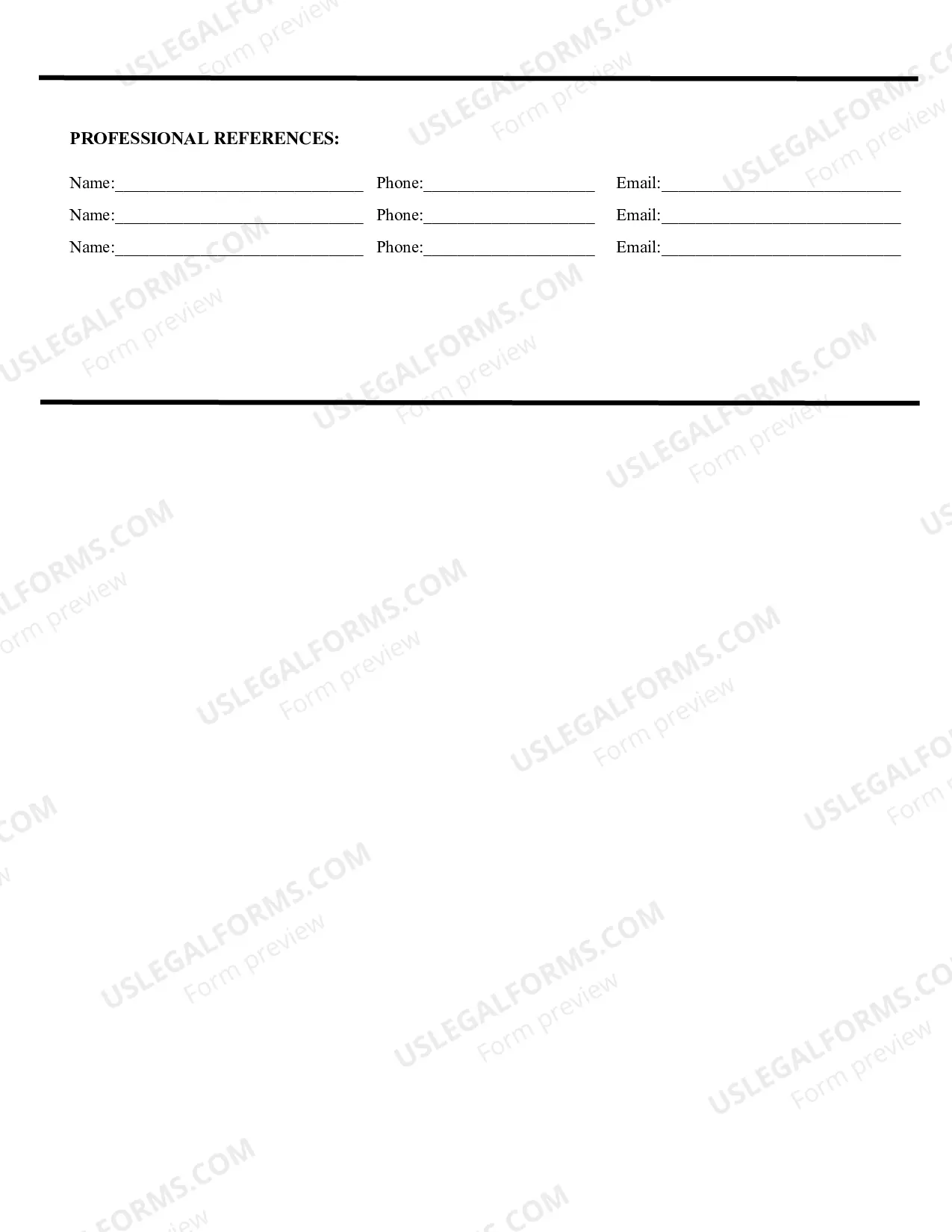 Preview Employment Application