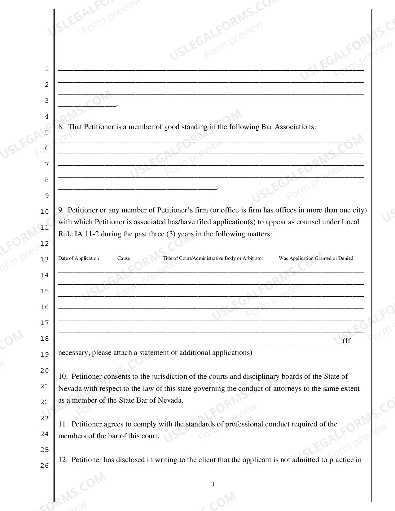 Preview Verified Petition For Permission To Practice In This Case Only By Attorney Not Admitted To The Bar of This Court