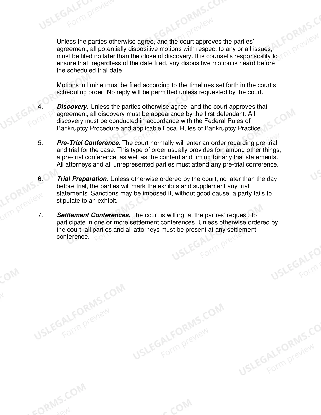 Preview Adversary Proceeding Procedures