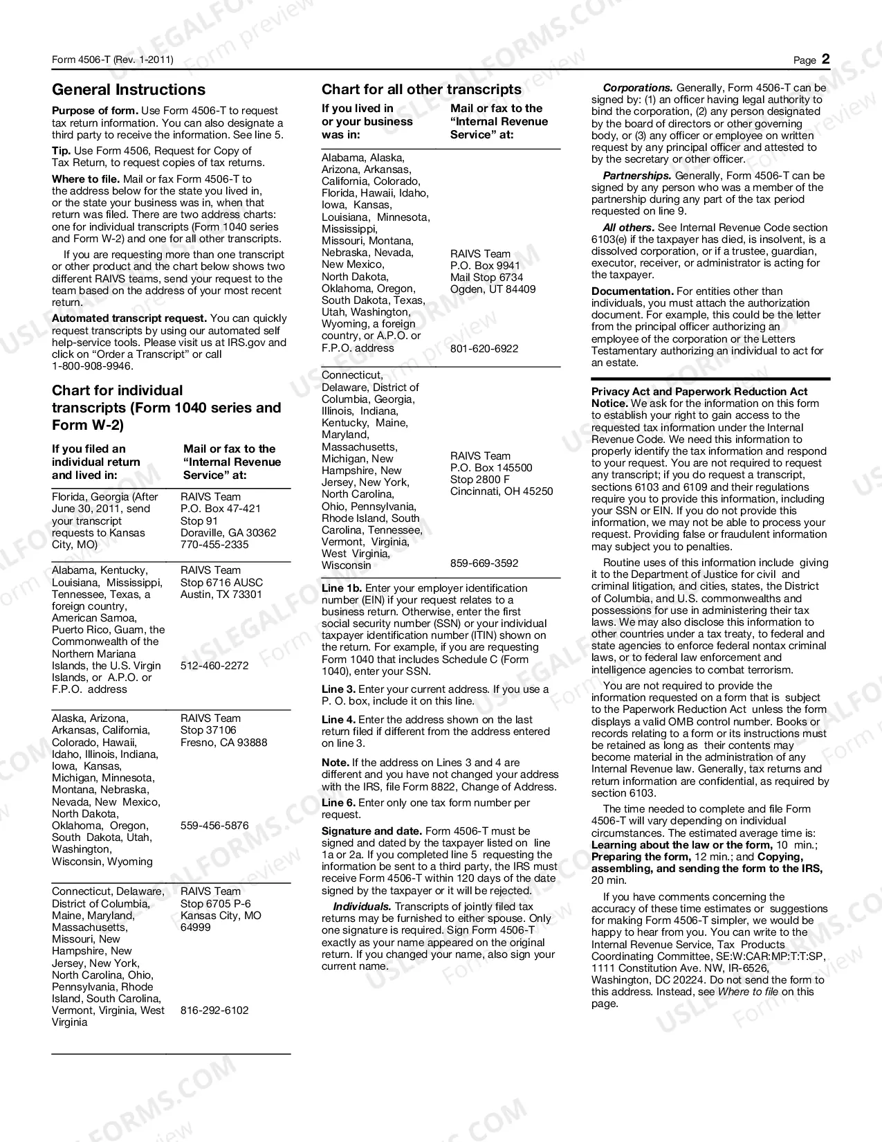 Preview Form 4506-T: Request for Transcript of Tax Return