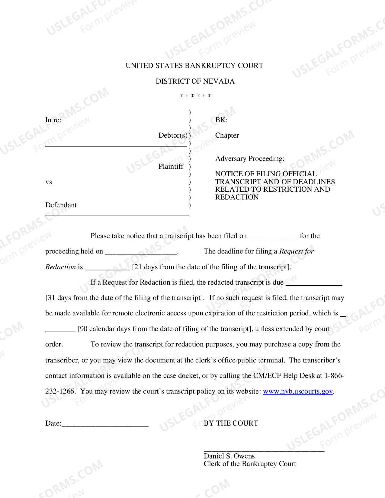 Preview Transcript Policy