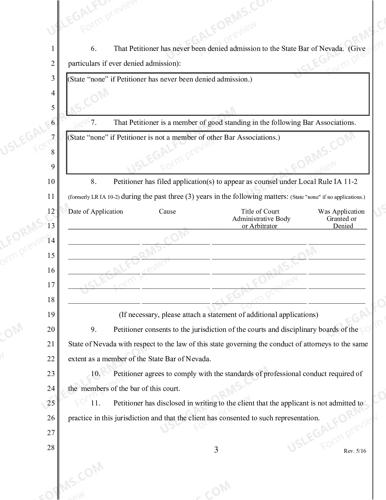 Preview Motion for Permission to Practice Pro Hac Vice and Designation of Local Counsel