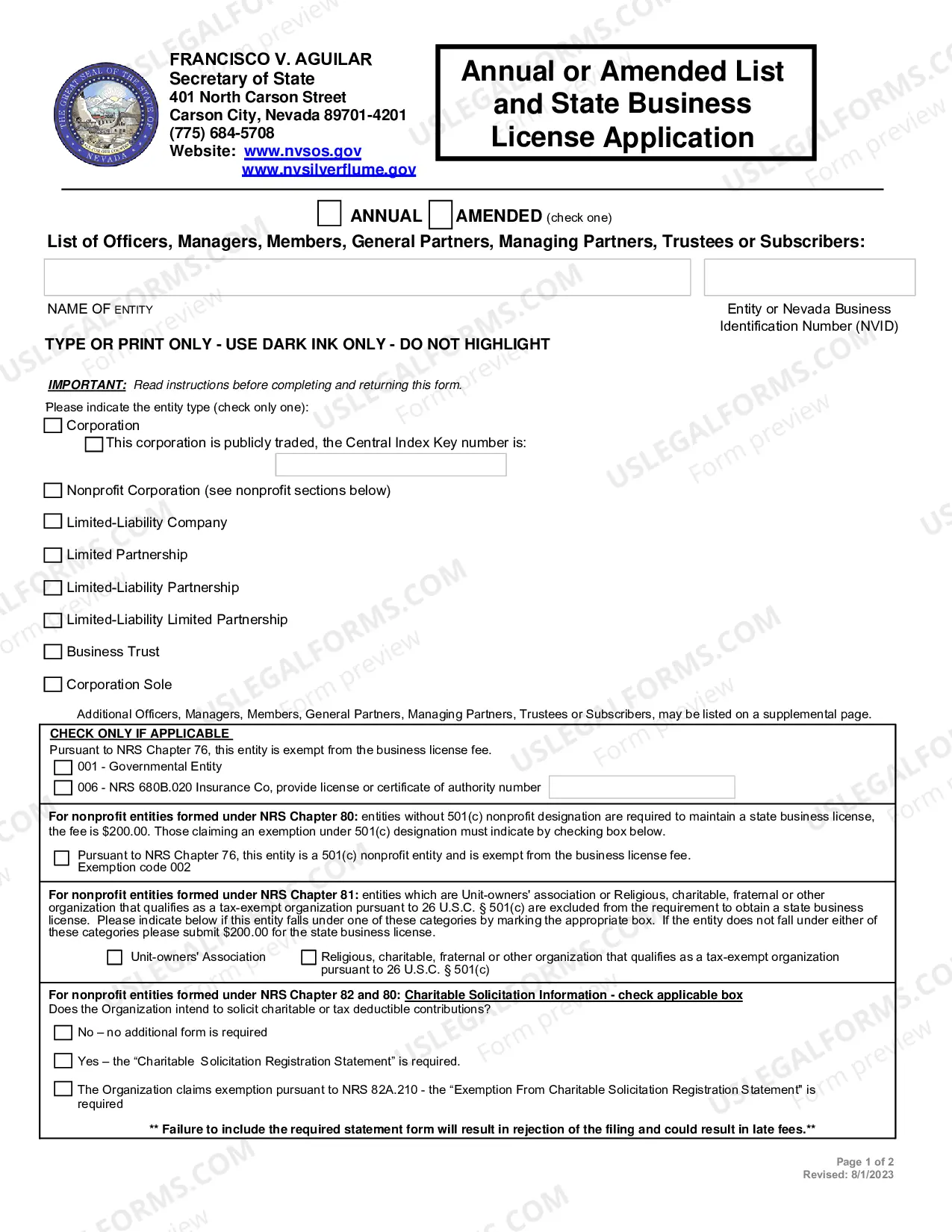 Preview (87A) Amendment to Limited-Liability Limited Partnership(NRS CHAPTER87A)