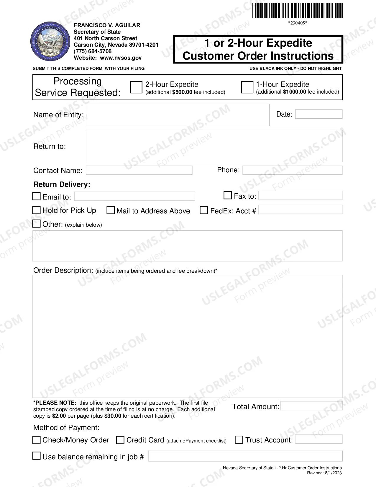Preview Limited-Liability Partnership Reinstatement Packet