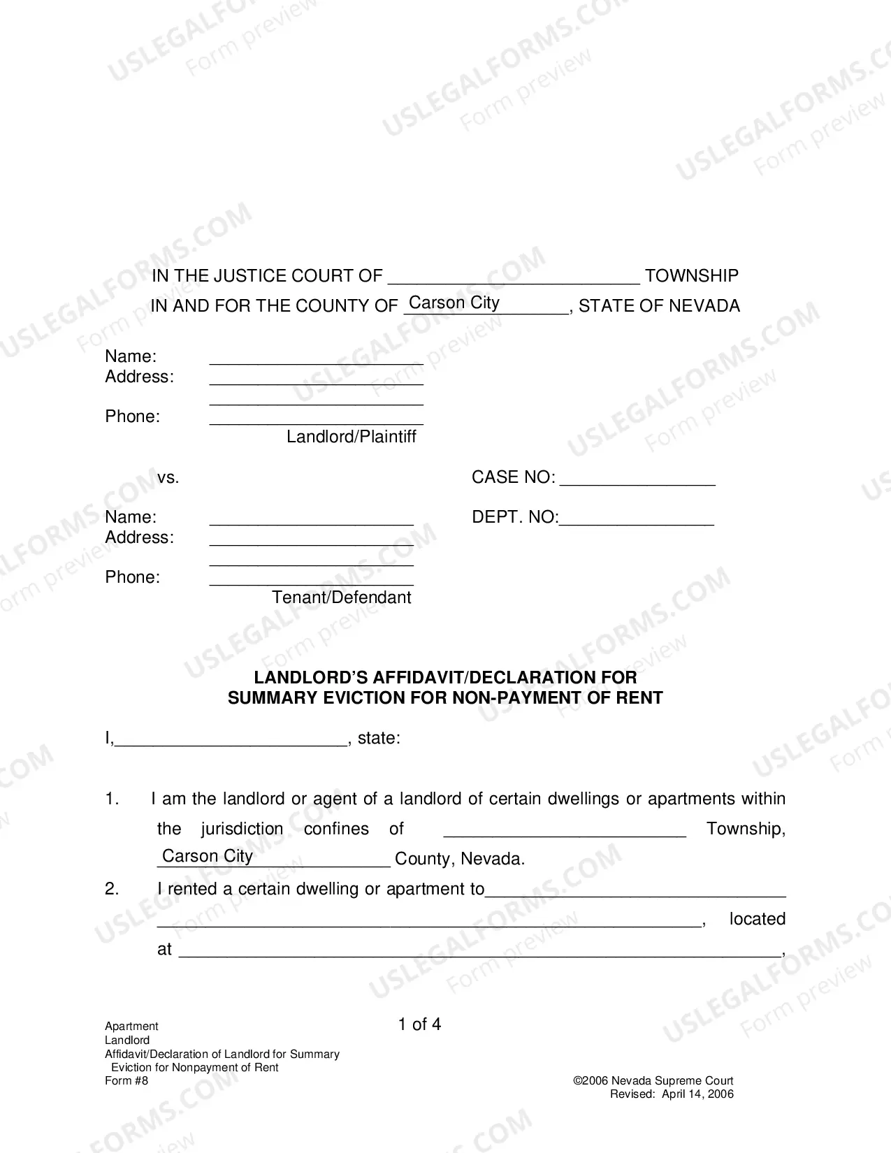 Preview Landlord Eviction Court Forms