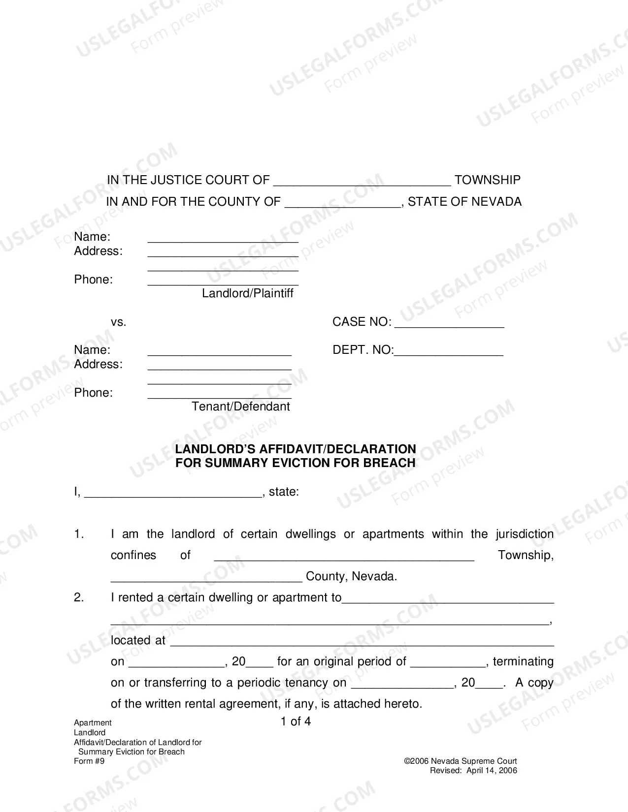 Preview Landlord Eviction Court Forms