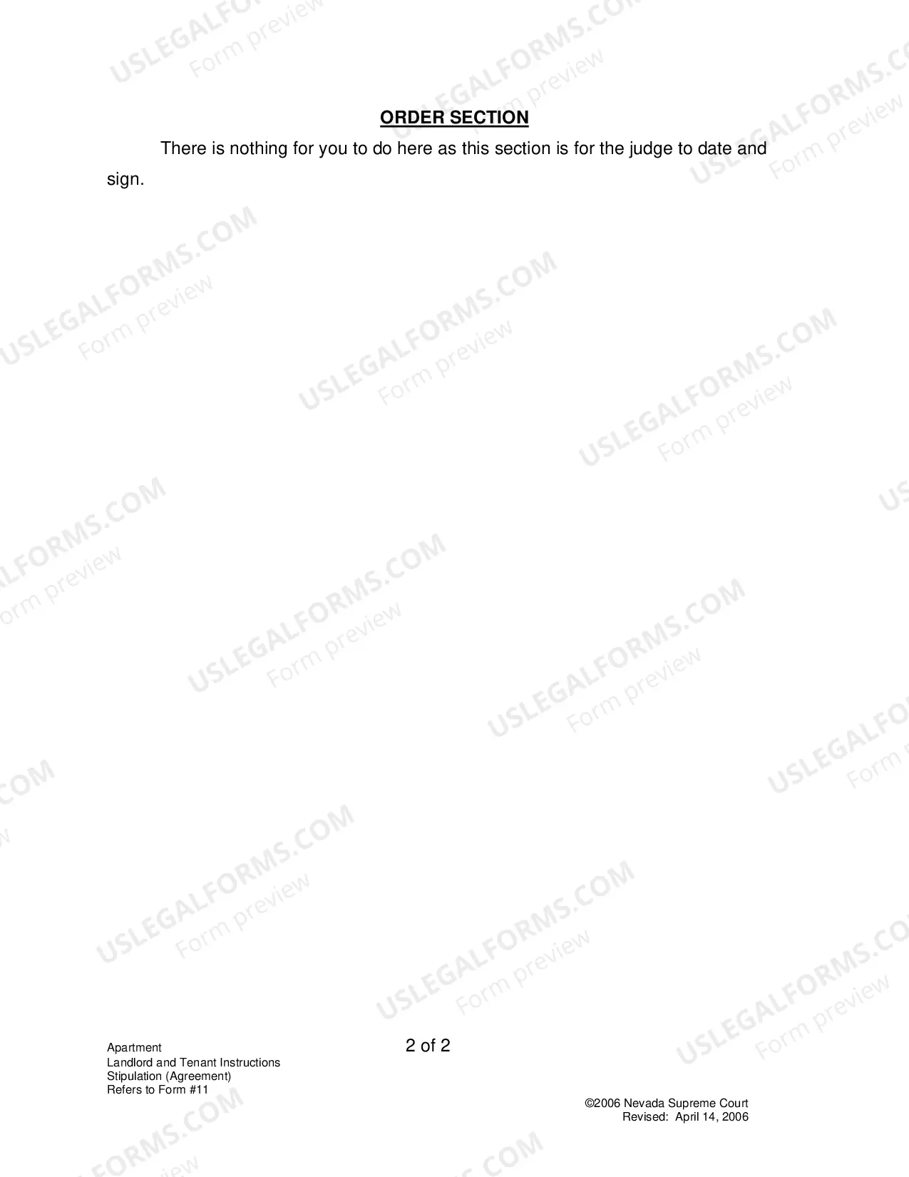 Preview Landlord-Tenant - Apts - Instructions for Form 11