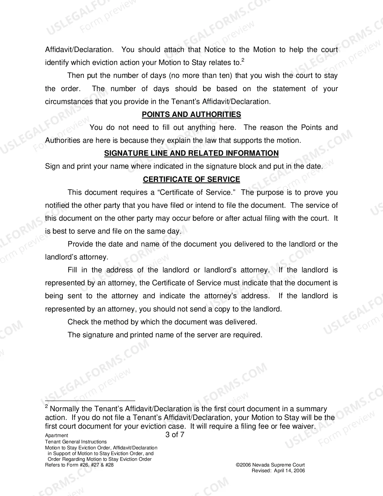Preview Landlord-Tenant - Apts - Instructions for Forms 26-28