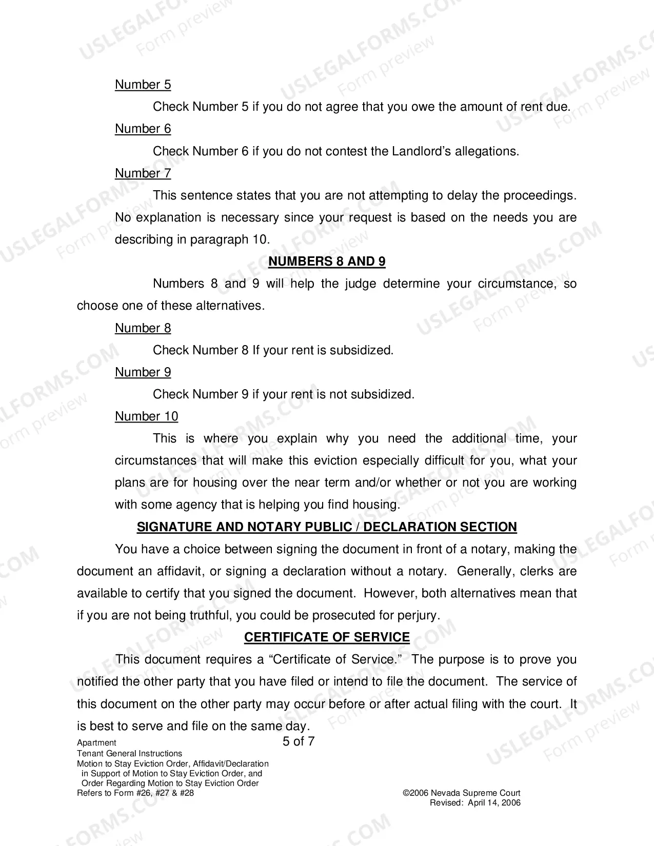Preview Landlord-Tenant - Apts - Instructions for Forms 26-28