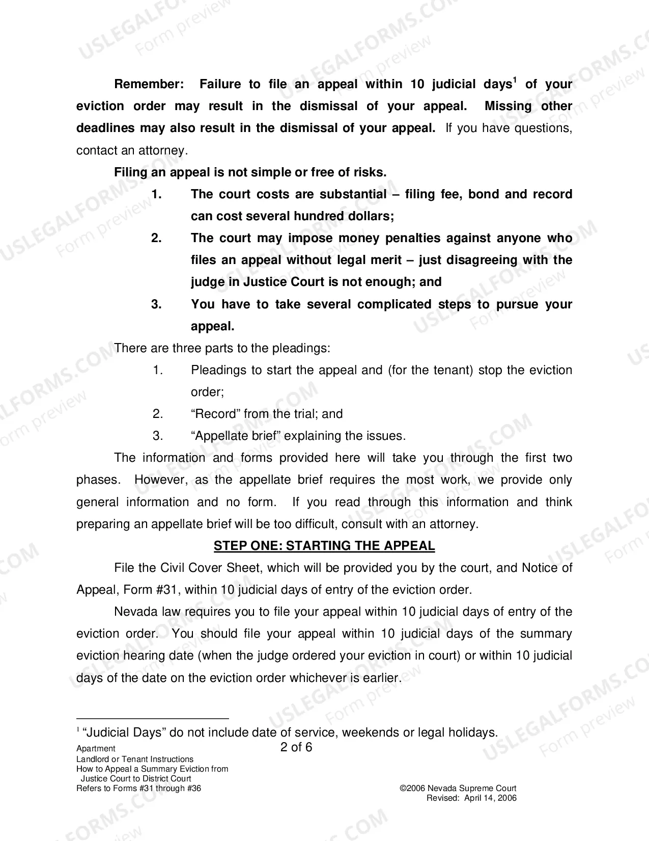 Preview Landlord-Tenant - Apts - Instructions for Forms 31-36