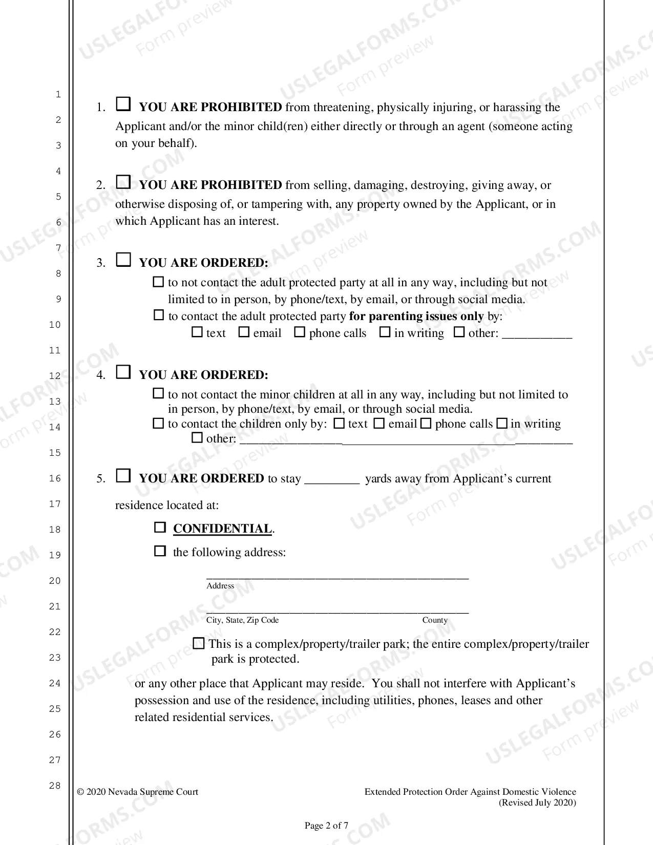 Preview Extended Protection Order