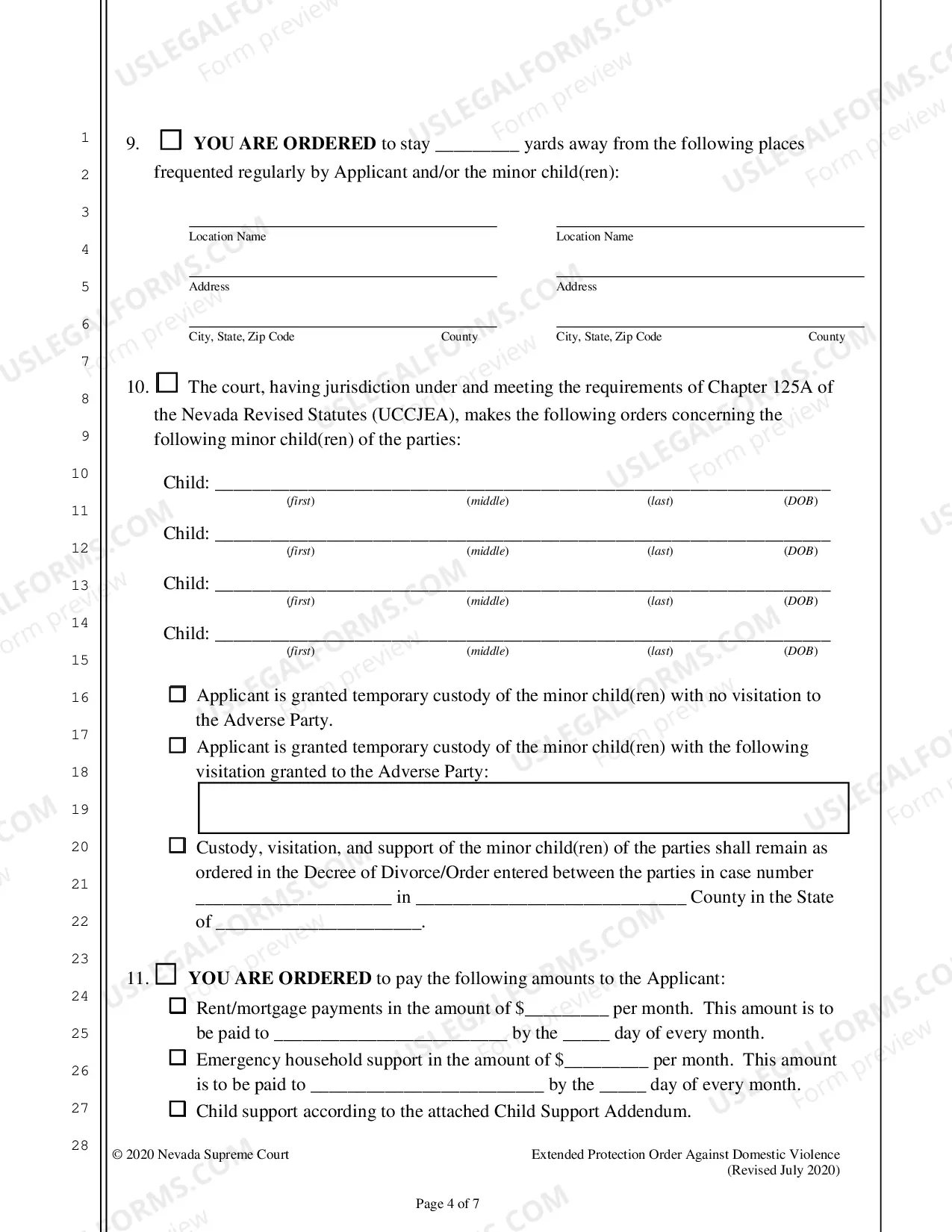 Preview Extended Protection Order