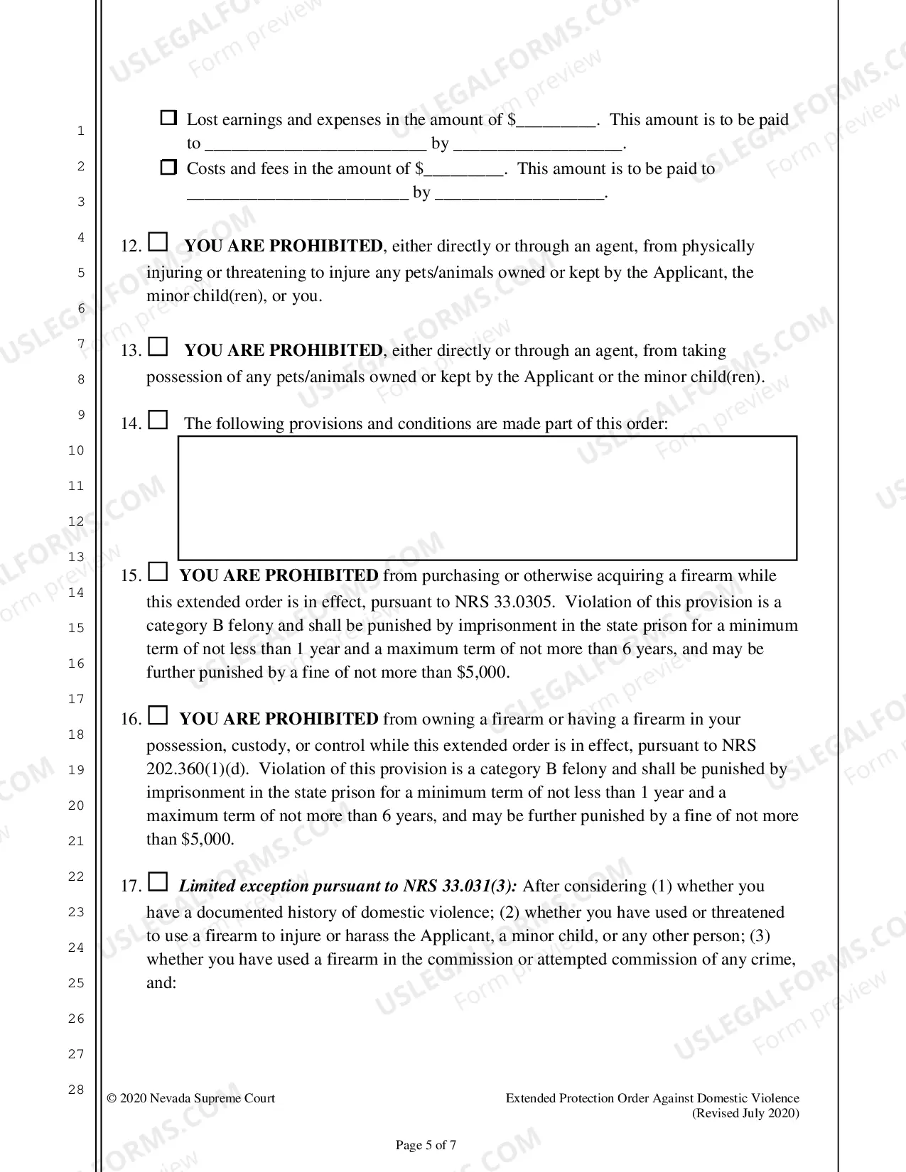 Preview Extended Protection Order