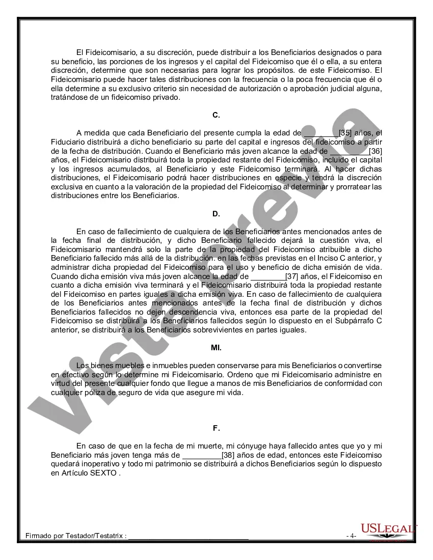 Preview Paquete de Voluntades Mutuas con Últimas Voluntades y Testamentos para Pareja Casada con Hijos Menores