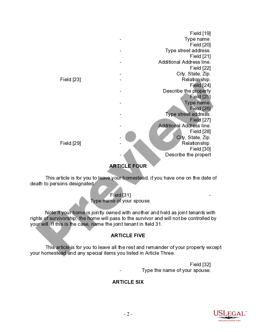 Preview Mutual Wills Package with Last Wills and Testaments for Married Couple with Adult and Minor Children