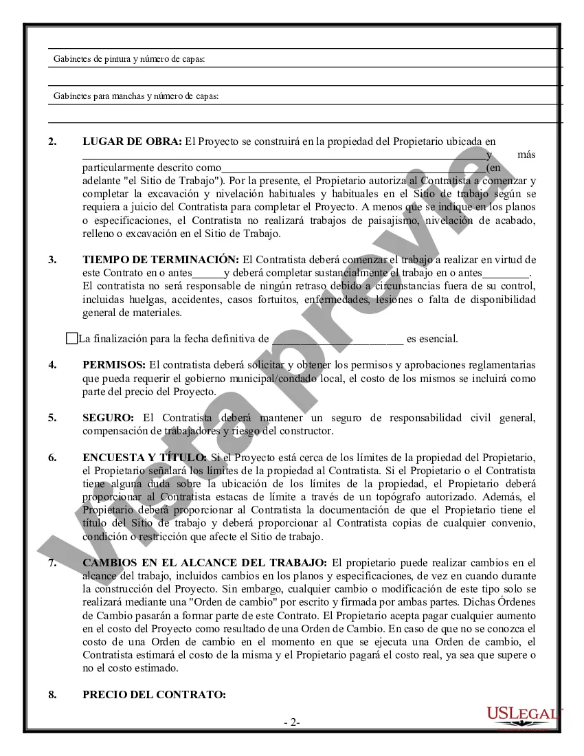 Preview Contrato de pintura para contratista