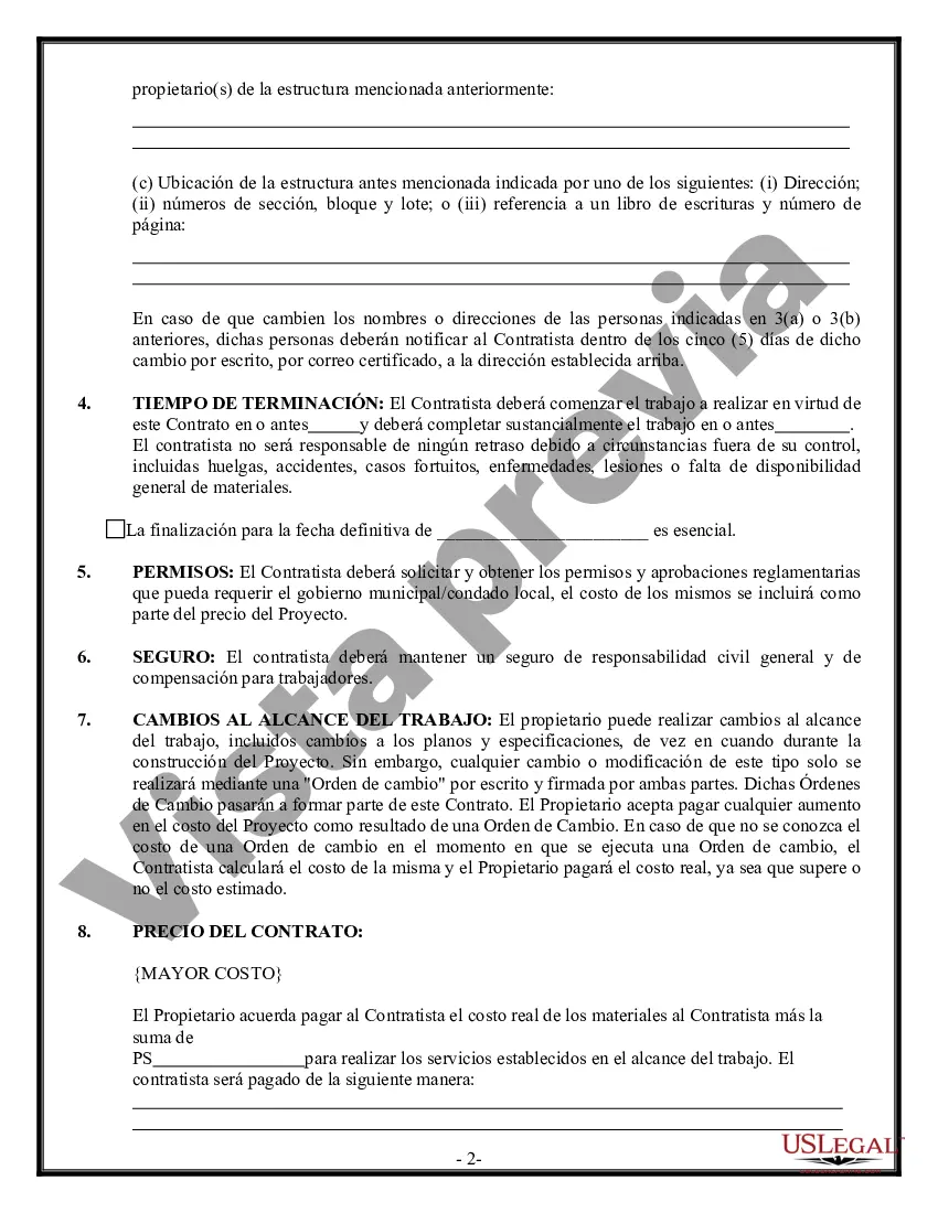 Preview Contrato de carpintero de molduras para contratista