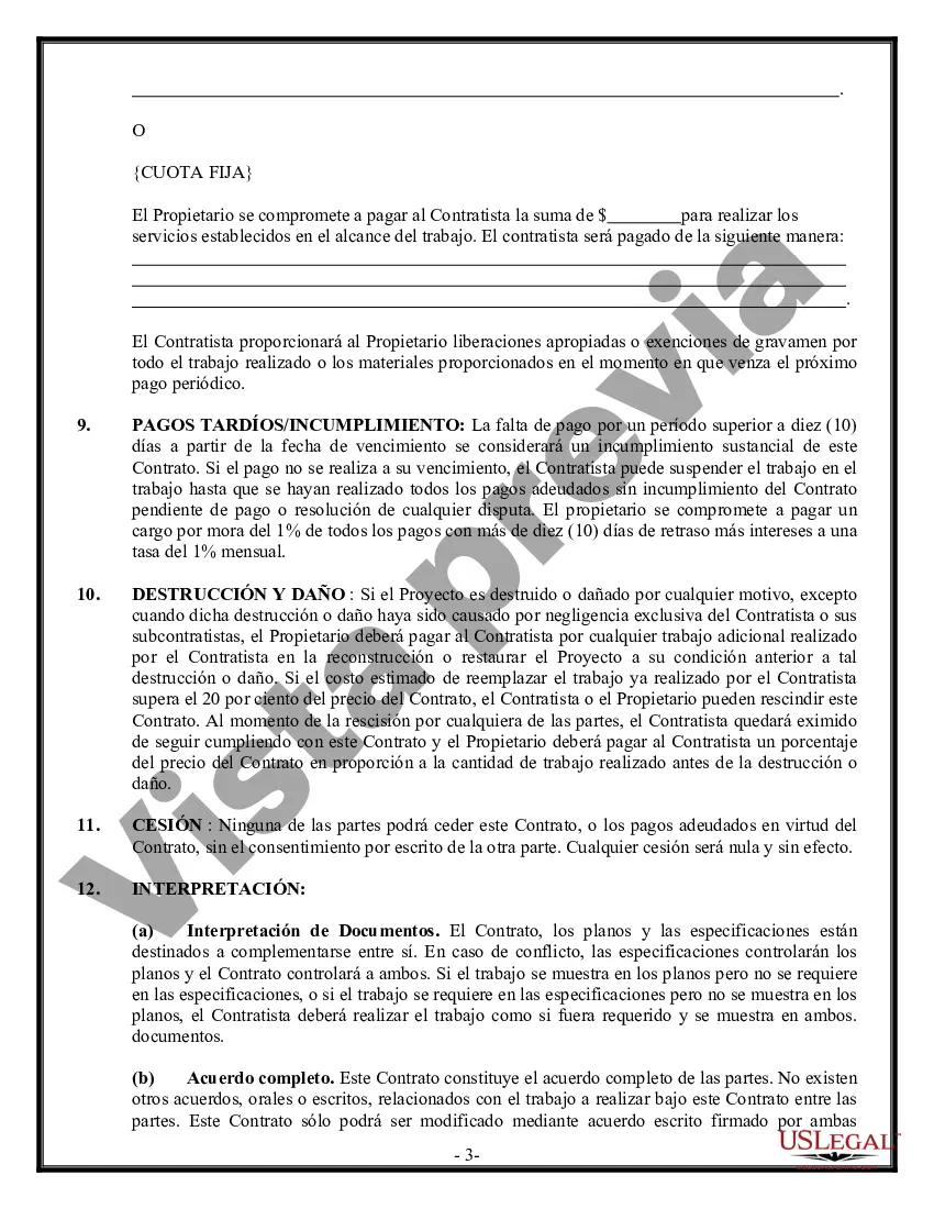 Preview Contrato de carpintero de molduras para contratista