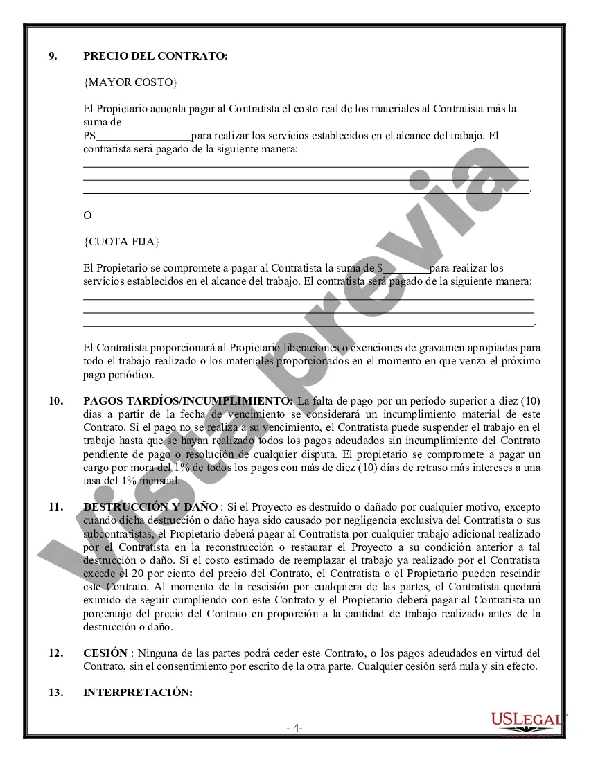 Preview Contrato HVAC para contratista