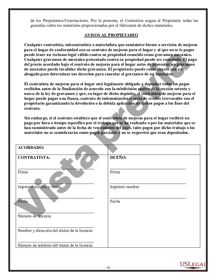 Preview Contrato HVAC para contratista